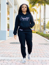 Mya Long Sweats Set Black